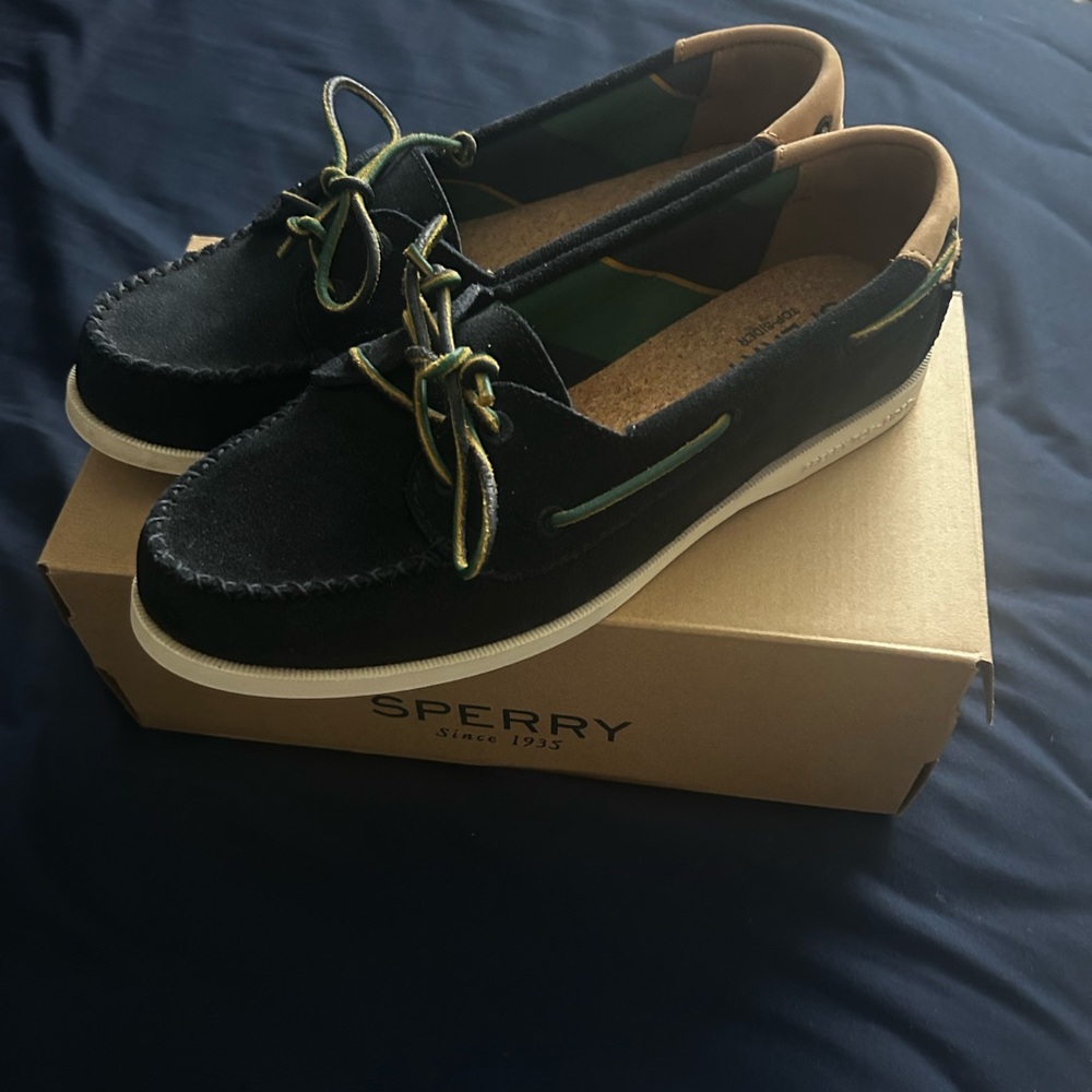 Sperry Venice Suede Varsity Navy